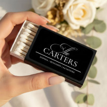 Modern Elegant Black Wedding Favours