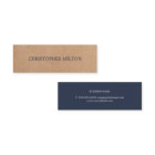 Modern Elegant Blue Printed Kraft Paper Consultant