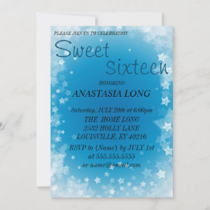 Modern, Elegant Blue Star Save The Date