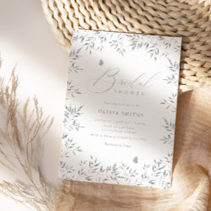 Modern Elegant Boho Floral Bohemian Bridal Shower Invitation
