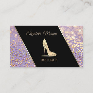 Modern Elegant Bokeh ,High Heel Business Card