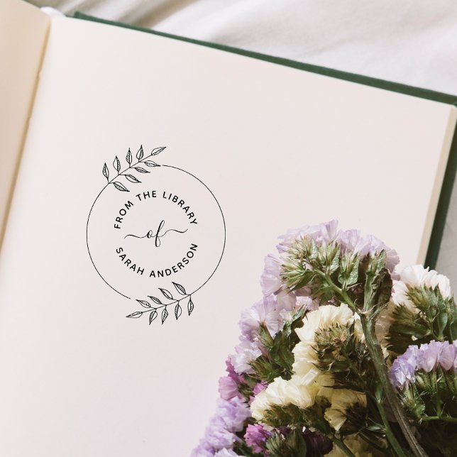 Modern & Elegant Books Custom From The Library Of  Self-inking Stamp (Creator Uploaded)