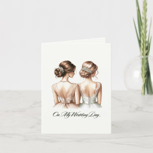 Modern Elegant Bridesmaid Thank You Card