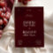 Modern Elegant Burgundy Wedding