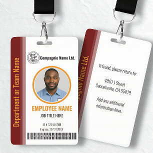 Modern Elegant Business ID Badge