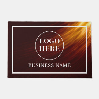 Modern Elegant Business Logo Doormat
