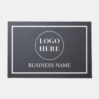 Modern Elegant Business Logo Doormat