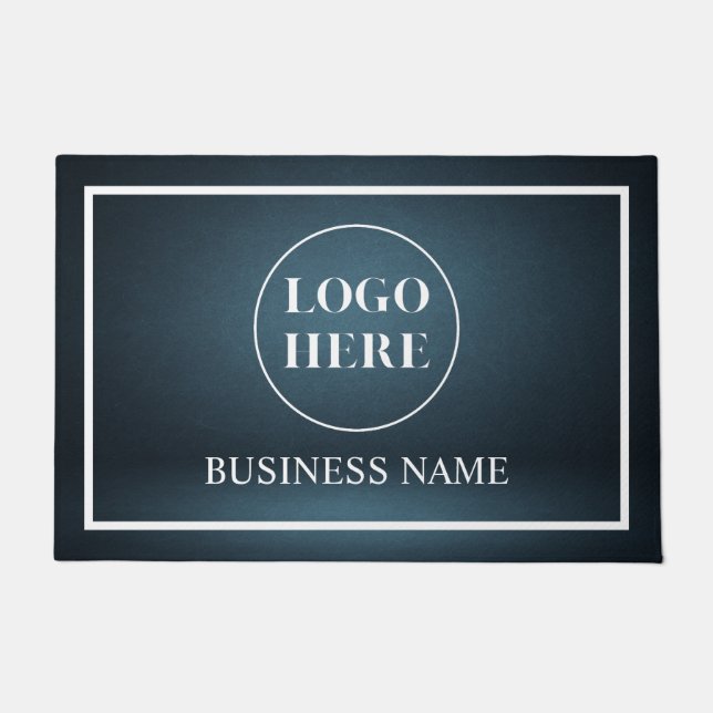Modern Elegant Business Logo Doormat (Front)