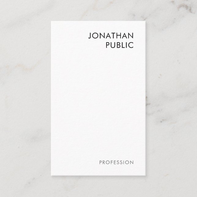 Modern Elegant Businesscards Professional Trendy Business Card (Front)