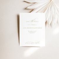 Modern Elegant Calligraphy Save The Date Card