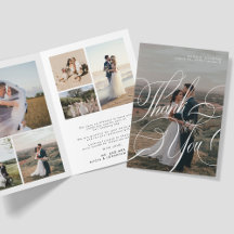 Modern elegant calligraphy script 8 photo wedding