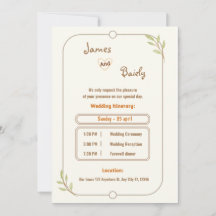 Modern Elegant Calligraphy Simple Wedding