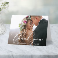 Modern Elegant Calligraphy Wedding Note