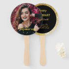 Modern elegant chic black and gold sweet 16