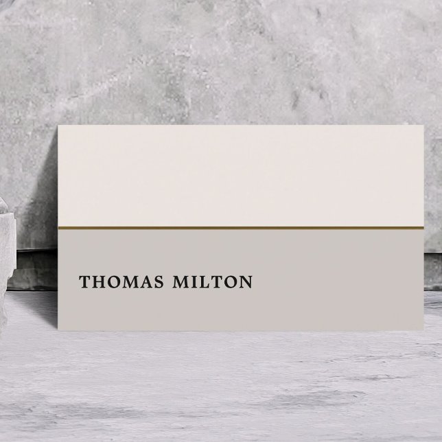 Modern Elegant Chic Copper Line Consultant  Business Card (Creator Uploaded)