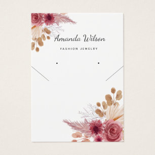 Modern Elegant chic Earrings Necklace Display Card