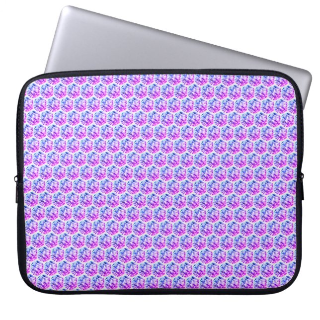 Modern elegant chic glitter diamonds laptop sleeve (Front)