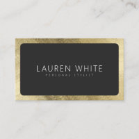 Modern elegant chic gold black rounded minimalist