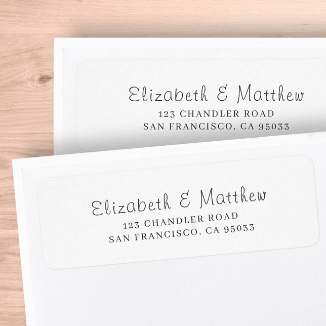 Modern Elegant Chic Return Address Label (Creator Uploaded)