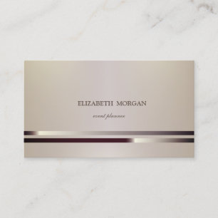 Modern Elegant Chic Sophisticated,Striped Business Card