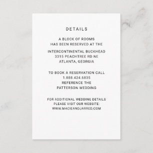 Modern Elegant Classic Minimalist Enclosure Card