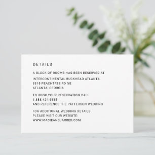 Modern Elegant Classic Minimalist Enclosure Card