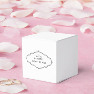 Modern Elegant Classic Minimalist Favour Box