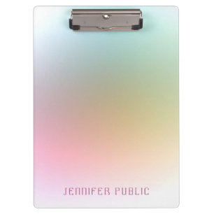 Modern Elegant Colorful Background Template Clipboard