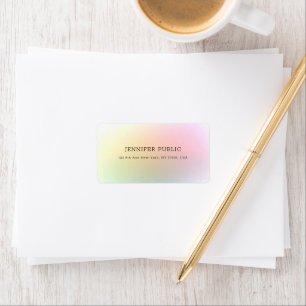 Modern Elegant Colorful Professional Minimalist Label