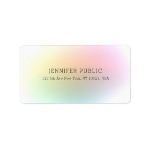 Modern Elegant Colourful Professional Minimalist Label