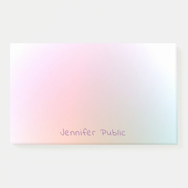 Modern Elegant Colourful Professional Template Post-it Notes (Front)