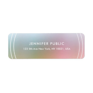 Modern Elegant Colourful Simple Template Return Return Address Label