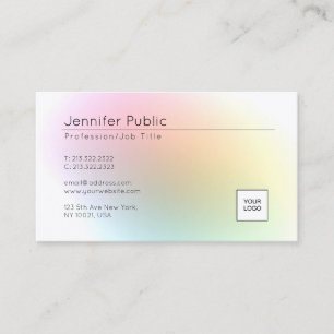 Modern Elegant Colourful Template Add Your Logo Business Card