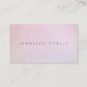 Modern Elegant Colours Plain Professional Design Business Card