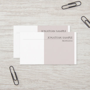 Modern Elegant Colours Plain Professional Sleek Business Card