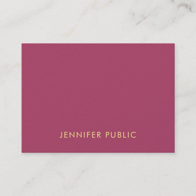 Modern Elegant Colours Simple Template Luxury Business Card (Front)