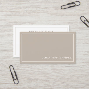 Modern Elegant Colours Sleek Design Plain Trendy Business Card