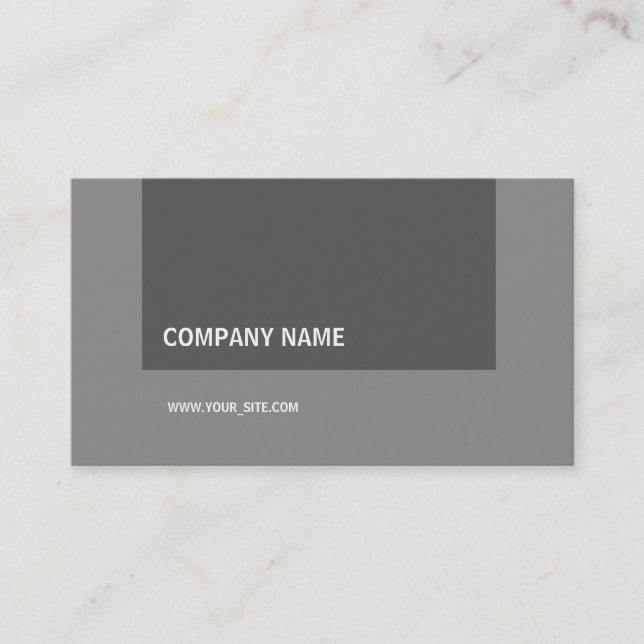 Modern Elegant Company Grayscale Business Card (Front)