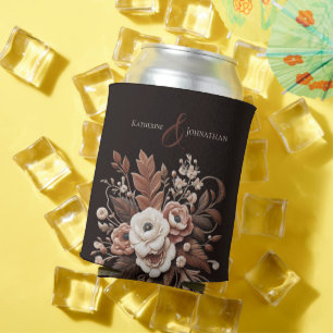 Modern Elegant Country Western- Floral  Can Cooler