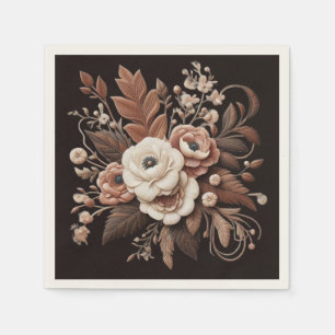 Modern Elegant Country Western- Floral Napkin