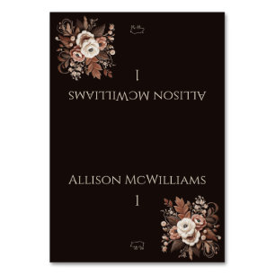 Modern Elegant Country Western- Floral-Pork icon Table Number