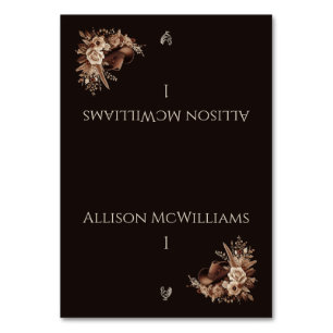 Modern Elegant Country Western- Floral-Poultry Table Number