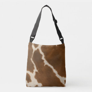 Modern Elegant Cow Faux Leather Collection Crossbody Bag