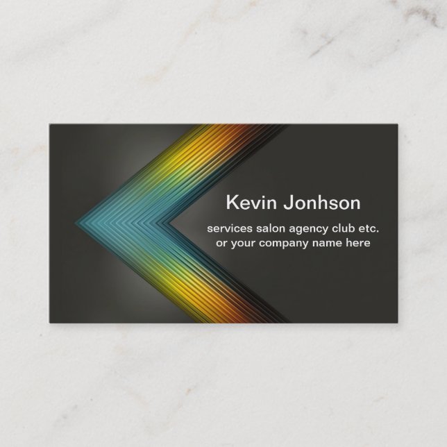 Modern Elegant Creative Sleek Professional Clean Business Card (Front)
