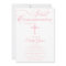 Modern Elegant Cross Communion Invite for Girls