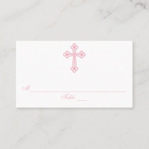 Modern Elegant Cross Communion Seating Place Cards
