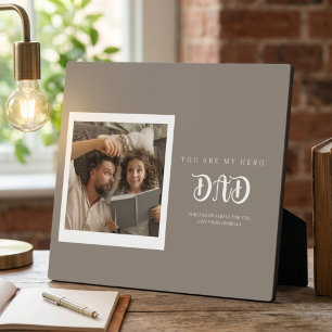 "Modern Elegant Custom Keepsake Fathers Day Plaque