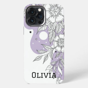 Modern elegant cute girly simple florals Case-Mate iPhone 13 Pro Max Case