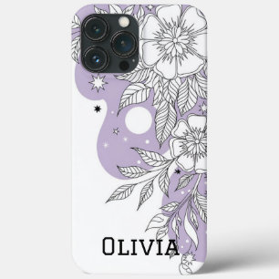 Modern elegant cute girly simple florals Case-Mate iPhone 13 Pro Max Case