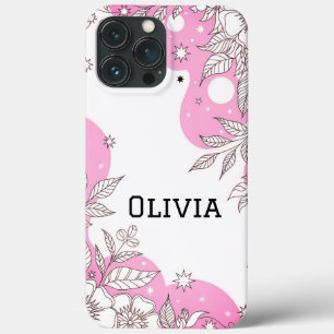 Modern elegant cute girly simple florals Case-Mate iPhone 13 Pro Max Case